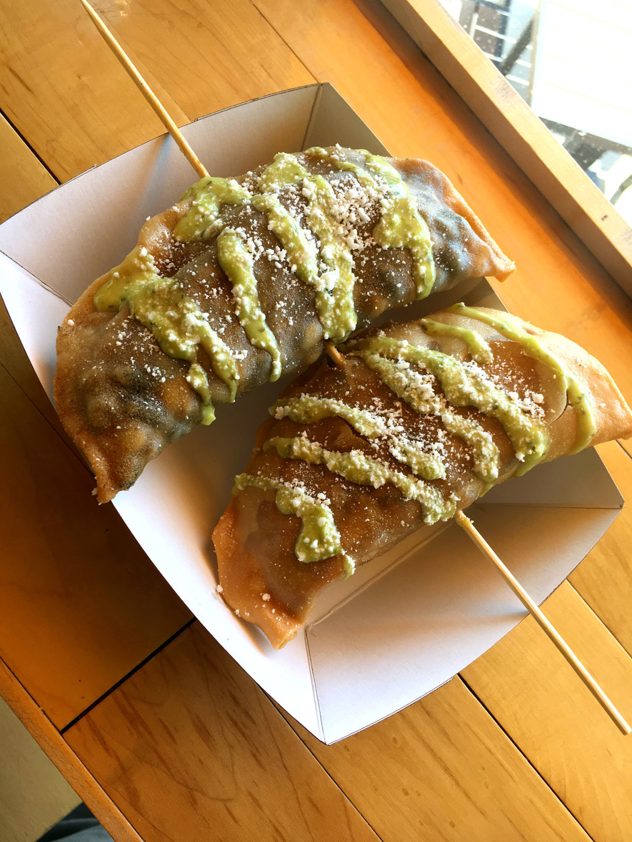 Fried Tacos On-A-Stick